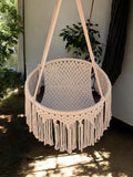 Khaki Macramé Hanging Chair